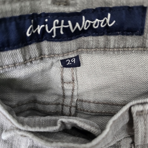Driftwood Jeans Sz 29 Jackie Charcoal Wash Mid Rise Embroidered Stretch Denim - Picture 6 of 6